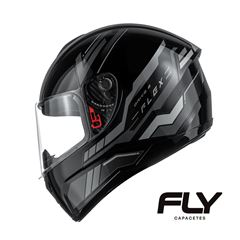 CAPACETE DRIVE 2 HG FLEX PRETO/GRAFITE - TAM.58