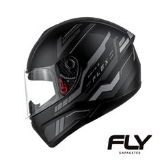 CAPACETE DRIVE 2 HG FLEX PRETO F/GRAFITE - TAM.58