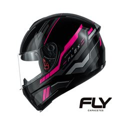 CAPACETE DRIVE 2 HG FLEX PRETO/PINK - TAM.56