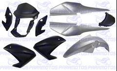 KIT CONJUNTO PLASTICO FAN 150 2015 CINZA