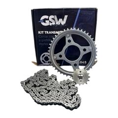 KIT RELACAO C/CORRENTE TITAN 160 FAN 160 GSW