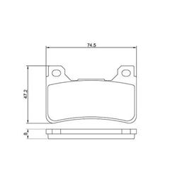 PASTILHA FREIO DIANT CBR 600RR 05> / FIREBLADE 05>