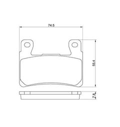 PASTILHA FREIO DIANT HORNET 98>/COMET 650 /CBR 900