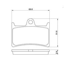 PASTILHA FREIO DIANT MT 07 14> /FAZER 600 /YZF R1