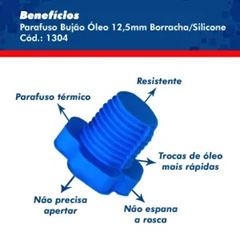 PARAFUSO BUJAO OLEO 12,5MM PARAFUSO SILICONE