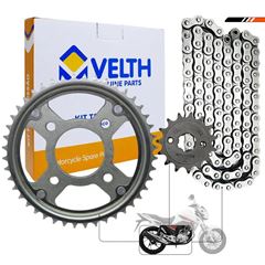 KIT RELACAO C/CORRENTE TITAN 160 16> VELTH