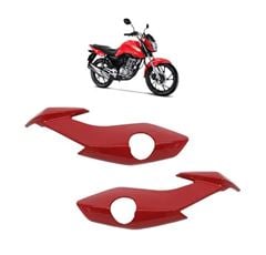 CARENAGEM LATERAL FAROL TITAN 160 22>23 VERMELHO