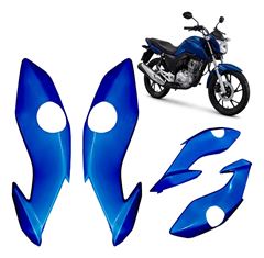 CARENAGEM FAROL LATERAL FAN 160 22 AZUL CARAIVA