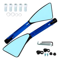 RETROVISOR ESPORTIVO RIZOMA 3 PONTAS AZUL