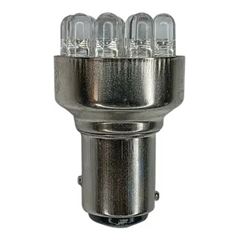 LAMPADA LED SINALEIRA / FREIO P21/5W 2 POLOS CX.10