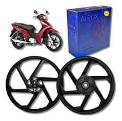 RODA LIGA LEVE (PAR) MOD 6 PALITOS BIZ 125 F.DISCO