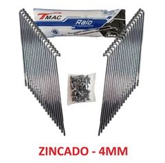 RAIO DIANTEIRO ZINCADO 4.0MM TAMBOR YBR FACTOR 125