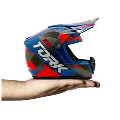 CAPACETE MINI COFRE TORK EDITION CROSS BRILHANTE