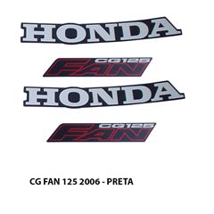 ADESIVO FAN 125 2006 PRETO