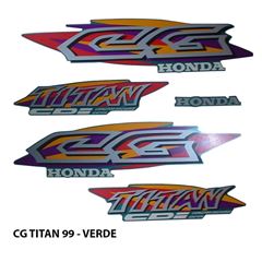ADESIVO TITAN 125 99 VERDE