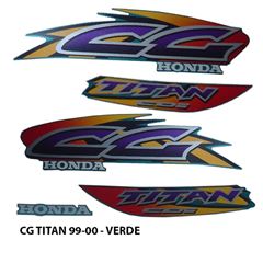 ADESIVO TITAN 125 99/00 VERDE