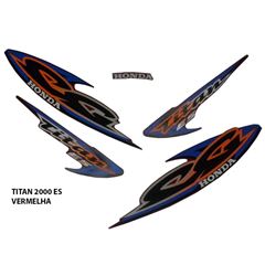 ADESIVO TITAN 125 ES 2000 VERMELHO