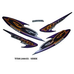 ADESIVO TITAN 125 ES 2000 VERDE