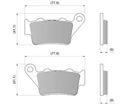PASTILHA FREIO TRAS CB 500 97>03