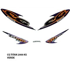 ADESIVO TITAN 125 KS 2000 VERDE