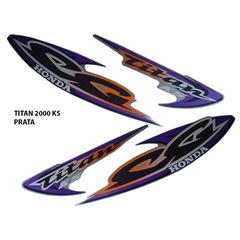 ADESIVO TITAN 125 KS 2000 PRATA