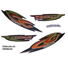 ADESIVO TITAN 125 ES 2001 VERMELHO