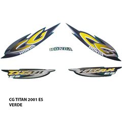 ADESIVO TITAN 125 ES 2001 VERDE