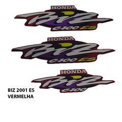 ADESIVO BIZ 100 ES 2001 VERMELHO
