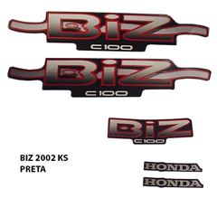 ADESIVO BIZ 100 KS 2002 PRETO