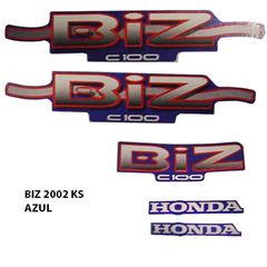 ADESIVO BIZ 100 KS 2002 AZUL
