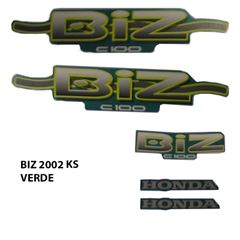 ADESIVO BIZ 100 KS 2002 VERDE