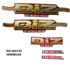 ADESIVO BIZ 100 ES 2002 VERMELHO