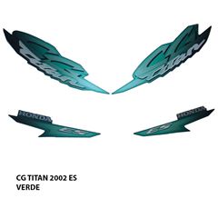 ADESIVO TITAN 125 ES 2002 VERDE