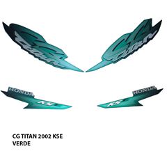 ADESIVO TITAN 125 KSE 2002 VERDE