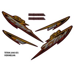 ADESIVO TITAN 125 ES 2003 VERMELHO