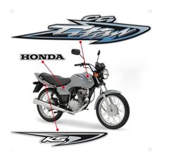 ADESIVO TITAN 125 KS 2003 PRATA