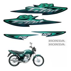 ADESIVO TITAN 125 KS 2003 VERDE