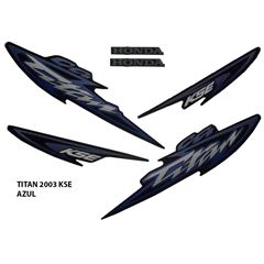 ADESIVO TITAN 125 KSE 2003 AZUL
