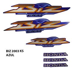ADESIVO BIZ 100 KS 2003 AZUL