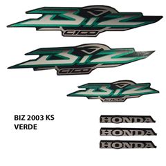 ADESIVO BIZ 100 KS 2003 VERDE