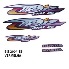 ADESIVO BIZ 100 ES 2004 VERMELHO
