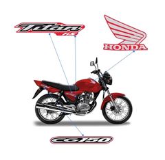 ADESIVO TITAN 150 KS 2005 VERMELHO