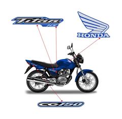 ADESIVO TITAN 150 KS 2005 AZUL