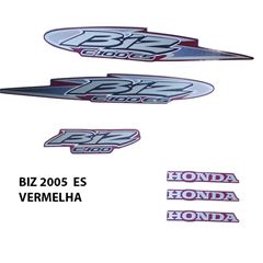 ADESIVO BIZ 100 ES 2005 VERMELHO