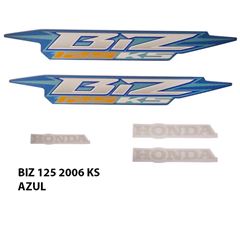 ADESIVO BIZ 125 KS 2006 AZUL