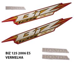 ADESIVO BIZ 100 ES 2006 VERMELHO