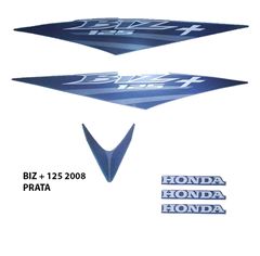 ADESIVO BIZ + 125 2008 CINZA