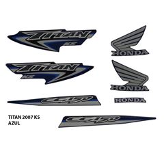 ADESIVO TITAN 150 KS 2007 AZUL