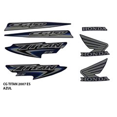 ADESIVO TITAN 150 ES 2007 AZUL