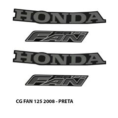 ADESIVO FAN 125 2008 PRETO